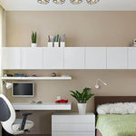 4 Light track light black bedroom light fixture  metal ceiling light