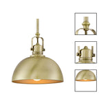 9” Hangable lights antique brass pendant light metal kitchen pendant