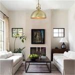 9” Hangable lights antique brass pendant light metal kitchen pendant