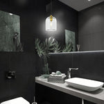 3 Pack hanging light gold bulbs light Crystal pendant light