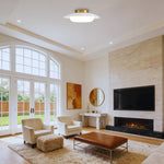 15.74 inch ceiling light metal Living Room white gold  bulb light