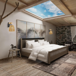 2 Pack light fixture brown wireless sconces rattan wall light