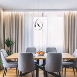 LED kitchen light fixture silver pendant light aluminum, iron hangable light