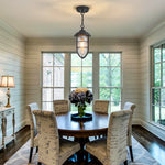Farmhouse bulbs light glass metal kitchen light textured black hanging light