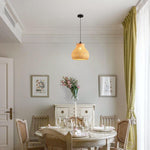 1-Light pendant light black hangable light Bamboo island lights