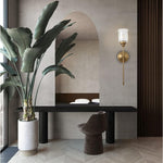 1-Light sconce lights gold wall lights glass, metal light fixture