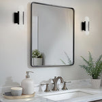 13.8in Modern wall sconces aluminum marble wall lighting black wall lamp
