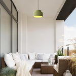 Industrial hanging light metal resin light fixture for kitchen black green led light