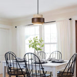 Pendant bedside lamp black ceiling fixture wood natural hanging light
