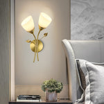 2 Light light bulb golden wall sconce metal wall light