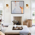 1 light wall sconce light glass vanity lighting gold wall lamp
