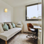 Modern wall sconces linen wall with lights Beige bedroom light