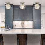 Modern hallway light acrylic iron lighting fixtures silver ceiling light