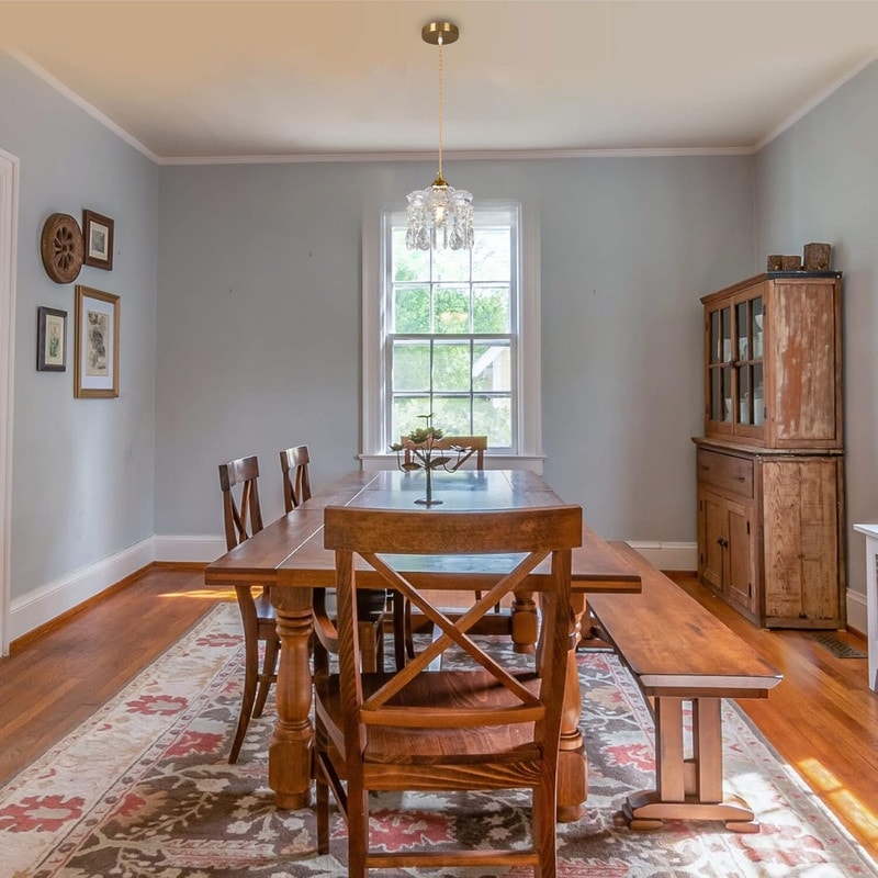 2-Pack farmhouse light fixtures gold kitchen lights glass, crystal pendant light