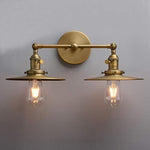 2 light industrial antique wall sconce