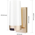 2 pack wireless wall sconce dimmable night light with remote control