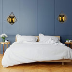 Modern lights and bulbs matte black, gold brushed wall sconces metal hall lights