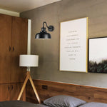 Farmhouse wall light iron metal lighting fixture black white garage light