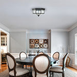 4 light porch light glass metal flush mount light black ceiling light