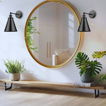 Pull chain wall sconce metal kitchen light black lights in wall
