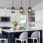 Farmhouse light bulbs black pendant light wood island lights