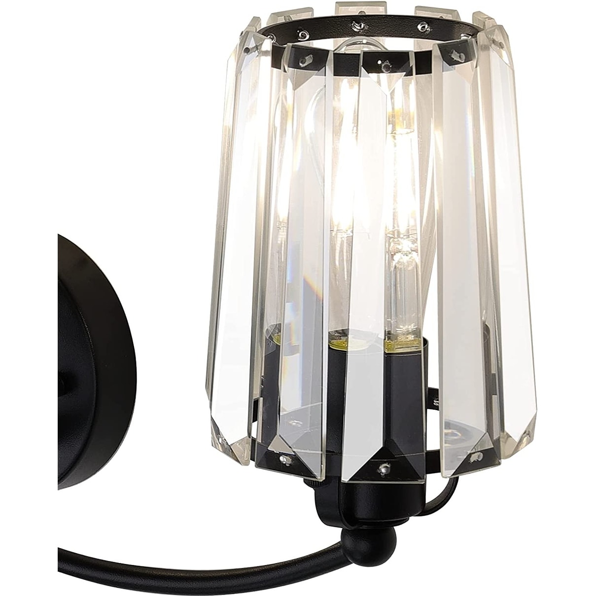 3 crystal vanity light fixture black bathroom wall light crystal wall lights lamp