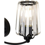 3 crystal vanity light fixture black bathroom wall light crystal wall lights lamp