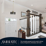 3 light medium pendant light cage pendant light fixture black drum and gold finish hanging light