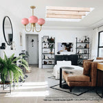 3 light pendant light pink kitchen chandelier glass, metal ceiling light