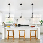 1 Light island lights black hangable light concrete pendant light