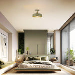 12.6” led light metal light fixture deep green Entryway light