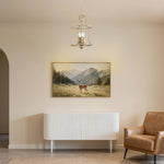 4 Light dining light fixtures distressed off, white  chandelier lighting metal pendant lighting