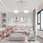 Modern hanging light milk white gold island lights  metal,glass,ceramics pendant light