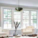 3-layer plug in pendant light iron hanging lamps green Light Fixtures