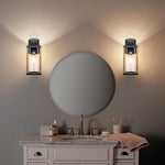 E26 Light fixture rustic wood wall lighting metal  porch light