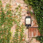 4 Pack solar lights warm white fair light glass lanterns lights