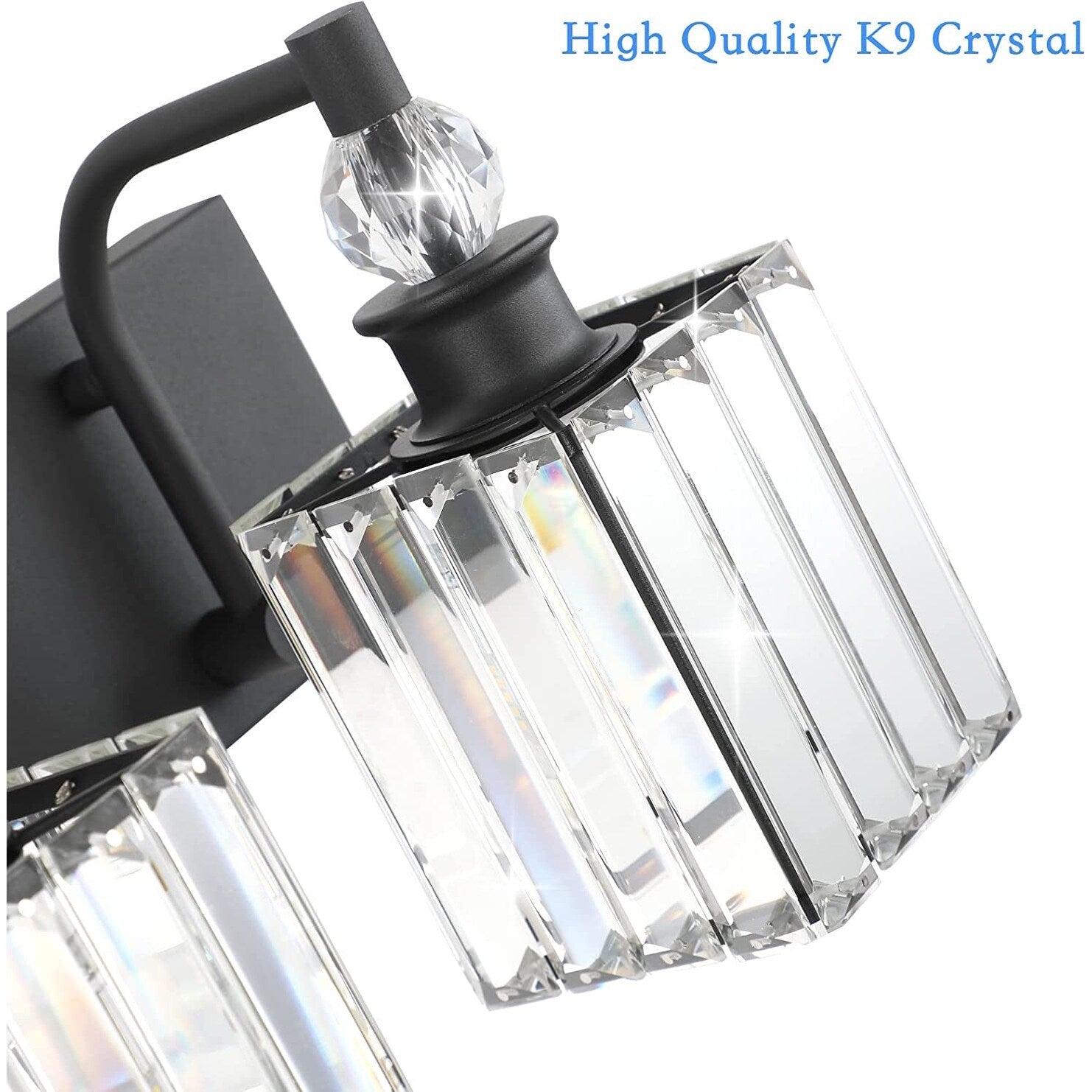 4 light crystal vanity wall light black industrial wall lamp vanity wall light