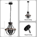 4 light farmhouse chandelier industrial rust ceiling light pendant vintage pendant chandelier