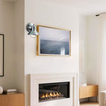 1 light wall sconce aluminum light bulb brushed nickel porch lights