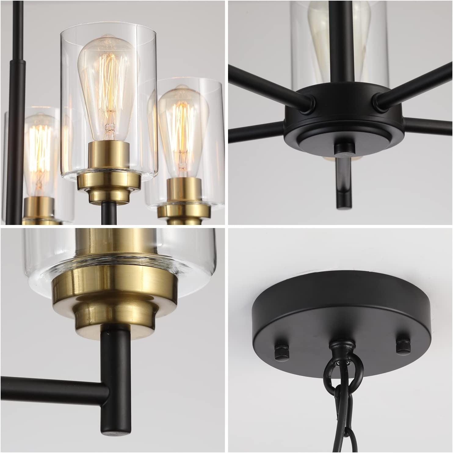 5 light kitchen chandelier glass kitchen island lighting black and gold pendant island lighting
