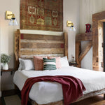 1-Light light bulbs metal glass wall sconce gold lighting fixtures