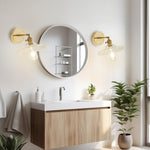 E27  Wall sconce transparent bedroom lamps wall glass wall light