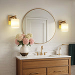 1 Pack bathroom lighting glass metal wall sconces gold wall light