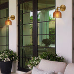 LED wall sconce gold wall light brass, copper, glass wall bulb