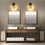 2 Pack wall light sconces black light bulb metal wall lights