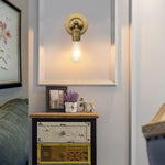 1 Light bulb light gold wall sconce metal wall light