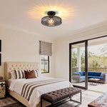 11.8 inch dining room chandelier glass metal light ceiling light black hallway lighting