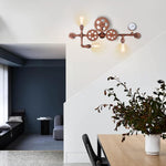 Farmhouse wall lamp bronze light fixture metal wall light