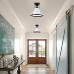 11 Inch light bulb light metal iron light fixture black ceiling light