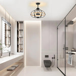 4 light bulb light metal light fixtures bathroom black gold mount flush light
